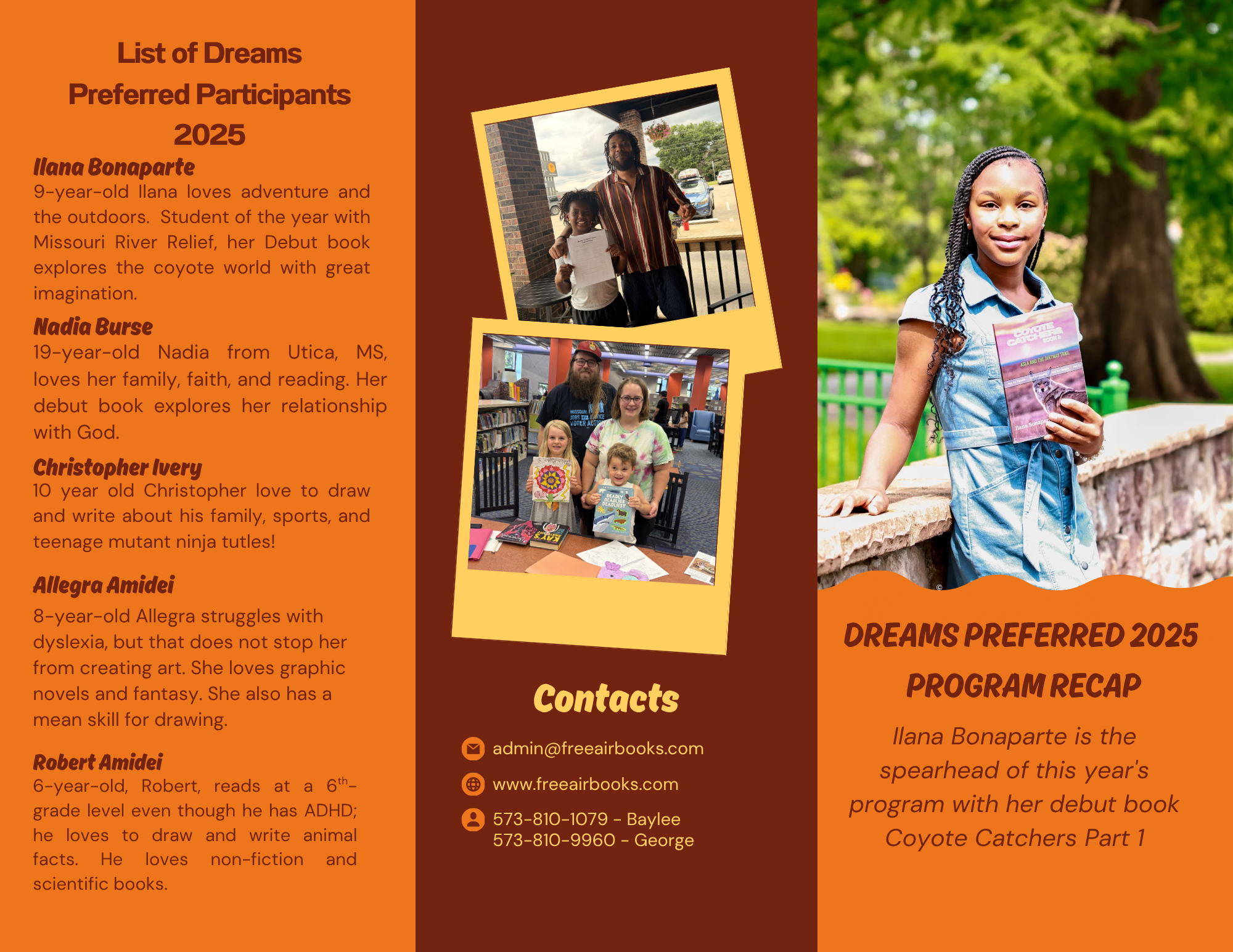 Dreams Preferred 2025 participant list and program recap infographic